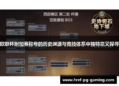 欧联杯附加赛称号的历史渊源与竞技体系中独特意义探寻 欧联杯附加赛称号的历史渊源与竞技体系中独特意义探寻