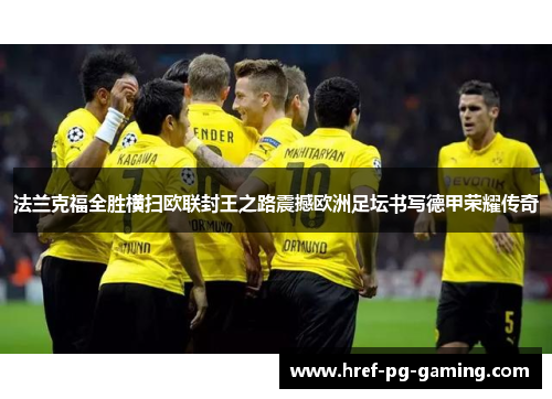 法兰克福全胜横扫欧联封王之路震撼欧洲足坛书写德甲荣耀传奇